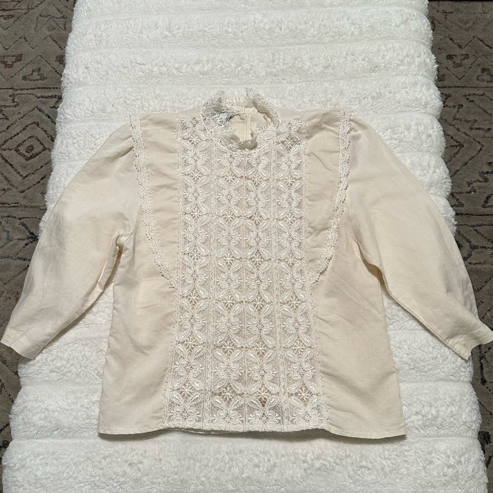 Cream Lace Women’s Top